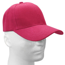 Load image into Gallery viewer, 12-Pack Baseball Dad Cap Velcro Strap Adjustable Size - Hot Pink