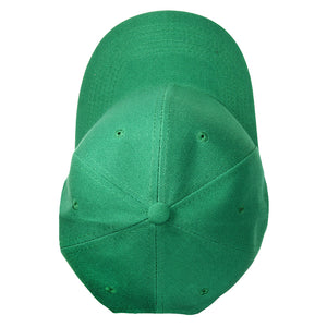 12-Pack Baseball Dad Cap Velcro Strap Adjustable Size - Kelly Green