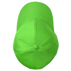 12-Pack Baseball Dad Cap Velcro Strap Adjustable Size - Light Green