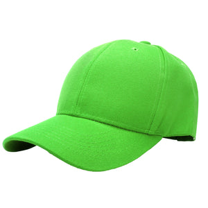 144-Pack Baseball Dad Cap Velcro Strap Adjustable Size - Light Green