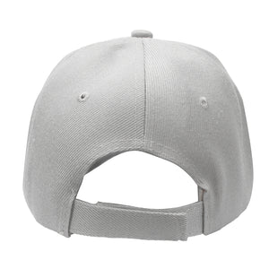 144-Pack Baseball Dad Cap Velcro Strap Adjustable Size - Light Gray