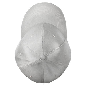 12-Pack Baseball Dad Cap Velcro Strap Adjustable Size - Light Gray