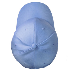 12-Pack Baseball Dad Cap Velcro Strap Adjustable Size - Sky Blue