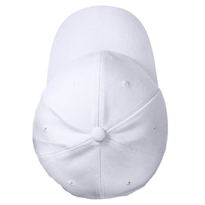 144-Pack Baseball Dad Cap Velcro Strap Adjustable Size - White