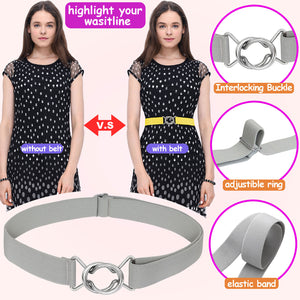 Falari Womens Stretch Adjustable Dress Belt