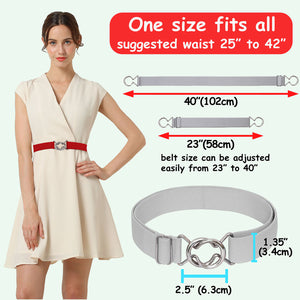 Falari Womens Stretch Adjustable Dress Belt