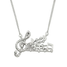 Load image into Gallery viewer, Musical Note Pendant Necklace