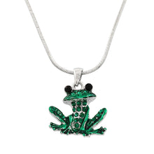 Load image into Gallery viewer, Green Frog Pendant Necklace