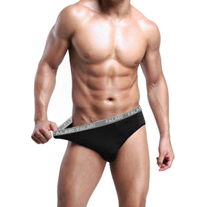 Falari Men's 4-Pack Bamboo Rayon Ultra Soft Lightweight Breathable Briefs Underwear