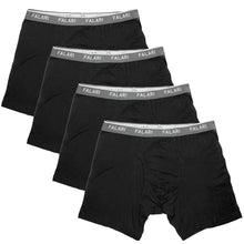 Load image into Gallery viewer, Falari Men&#39;s 4-Pack Black Bamboo Rayon Ultra Soft Lightweight Breathable Boxer Briefs Underwear