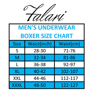 Falari 4-Pack Men's Boxer Underwear 100% Cotton Premium Quality 368-01