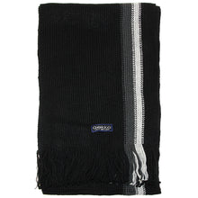 Load image into Gallery viewer, Men Striped Knitted Winter Scarf - Black