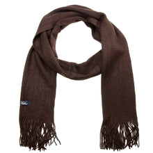 Load image into Gallery viewer, Men Solid Knitted Winter Scarf - Brown