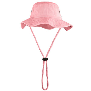 Wide Brim Boonie Hat - Pink