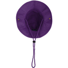 Load image into Gallery viewer, Wide Brim Boonie Hat - Purple