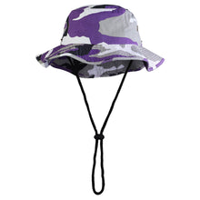 Load image into Gallery viewer, Wide Brim Boonie Hat - Purple Camouflage