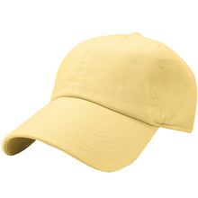 Load image into Gallery viewer, Classic Baseball Cap Soft Cotton Adjustable Size - Light Yellow