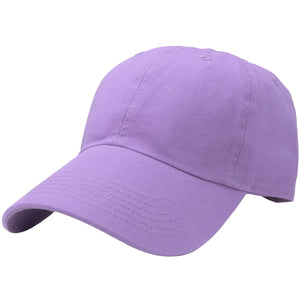Classic Baseball Cap Soft Cotton Adjustable Size - Lavender