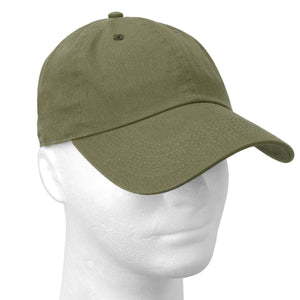 Classic Baseball Cap Soft Cotton Adjustable Size - Army Green