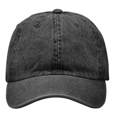 Load image into Gallery viewer, Classic Baseball Cap Soft Cotton Adjustable Size - Black Denim