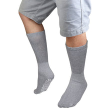 Load image into Gallery viewer, Men Women Anti Slip Grip Non Skid Crew Cotton Diabetic Socks For Home Hospital 6-Pairs