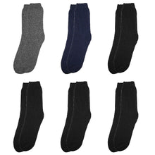 Load image into Gallery viewer, 6-Pack Men's Winter Thermal Socks
