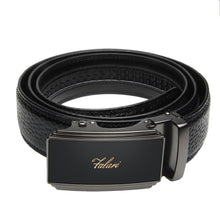 Load image into Gallery viewer, Falari Genuine Leather Dress Ratchet Belt Automatic Buckle Holeless Adjustable Size 7020