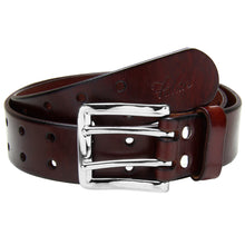 Load image into Gallery viewer, Men&#39;s Full Grain Leather Double Prong Belt