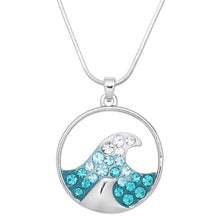 Load image into Gallery viewer, Wave Pendant Necklace