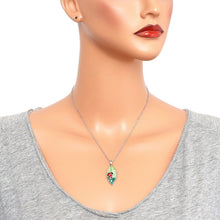 Load image into Gallery viewer, Leaf &amp; Ladybug Pendant Necklace