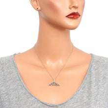 Load image into Gallery viewer, Whale Tail Pendant Necklace