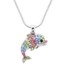 Load image into Gallery viewer, Dolphin Pendant Necklace - Multicolor