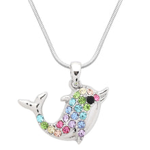 Load image into Gallery viewer, Dolphin Pendant Necklace - Multicolor