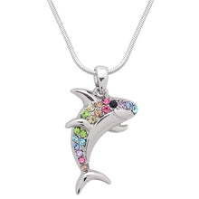 Load image into Gallery viewer, Shark Pendant Necklace - Multicolor