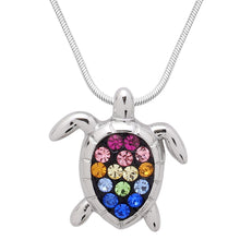 Load image into Gallery viewer, Turtle Pendant Necklace - Multicolor