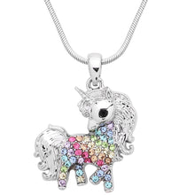 Load image into Gallery viewer, Unicorn Pendant Necklace - Multicolor