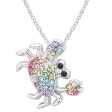 Load image into Gallery viewer, Crab Pendant Necklace - Multicolor