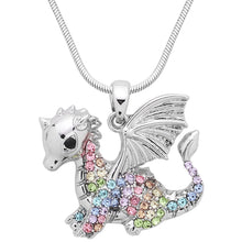 Load image into Gallery viewer, Dragon Pendant Necklace - Multicolor