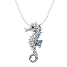 Load image into Gallery viewer, Seahorse Pendant Necklace - Blue