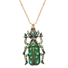 Load image into Gallery viewer, Beetle Pendant Necklace - Green