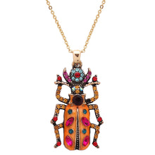 Load image into Gallery viewer, Beetle Pendant Necklace - Yellow