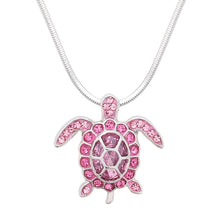 Load image into Gallery viewer, Sea Turtle Pendant Necklace - Pink