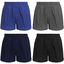 Load image into Gallery viewer, Falari 4-Pack Men&#39;s Boxer Underwear 100% Cotton Premium Quality 368-11