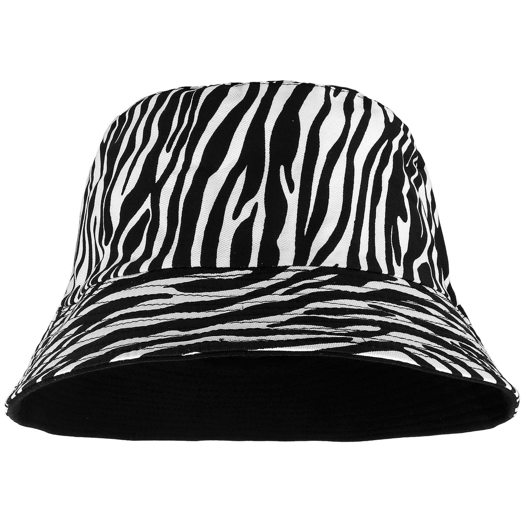 Bucket Hat - Zebra Skin