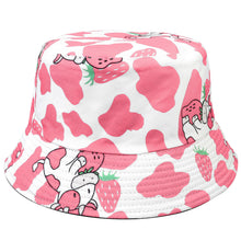 Load image into Gallery viewer, Bucket Hat - Pink Ox &amp; Strawberry
