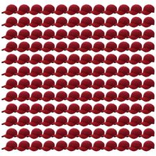Load image into Gallery viewer, 144-Pack Baseball Dad Cap Velcro Strap Adjustable Size - Burgundy