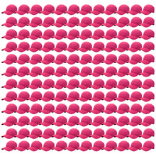 Load image into Gallery viewer, 144-Pack Baseball Dad Cap Velcro Strap Adjustable Size - Hot Pink