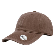 Load image into Gallery viewer, Pre-Washed Cotton Baseball Cap - Brown