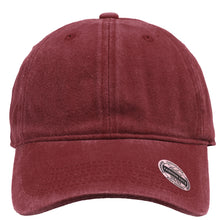 Load image into Gallery viewer, Pre-Washed Cotton Baseball Cap - Burgundy