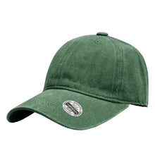 Load image into Gallery viewer, Pre-Washed Cotton Baseball Cap - Green